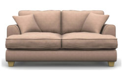 Heart of House Hampstead 2 Seat Fabric Sofa Bed - Old Rose